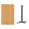 Flash Furniture Rectangle Natural Laminate Table, Laminate Top, Wood Grain XU-NATTB-3048-T2230B-GG - alternate 2