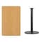 Flash Furniture Rectangle Ntural Lam Table, Rect w/Rnd Base, 30"x48", Laminate Top, Wood Grain XU-NATTB-3048-TR24B-GG - alternate 3