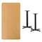 Flash Furniture Rectangle Natural Laminate Table, Laminate Top, Wood Grain XU-NATTB-3060-T2222-GG - alternate 3