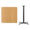Flash Furniture Square Natural Laminate Table, Laminate Top, Wood Grain XU-NATTB-3636-T3030B-GG - alternate 3