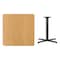 Flash Furniture Square Natural Laminate Table, Laminate Top, Wood Grain XU-NATTB-3636-T3030-GG - alternate 3