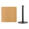 Flash Furniture Square Natural Laminate Table, Laminate Top, Wood Grain XU-NATTB-3636-TR24B-GG - alternate 3