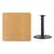 Flash Furniture Square Natural Laminate Table, Laminate Top, Wood Grain XU-NATTB-3636-TR24-GG - alternate 3