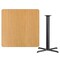 Flash Furniture Square Natural Laminate Table, 42" W, 42" L, 43.125" H, Laminate Top, Wood Grain XU-NATTB-4242-T3333B-GG - alternate 2