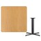 Flash Furniture Square Natural Laminate Table, Laminate Top, Wood Grain XU-NATTB-4242-T3333-GG - alternate 3