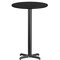 Flash Furniture Round Laminate Table Top, Black XU-RD-24-BLKTB-T2222B-GG - alternate 4