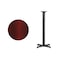 Flash Furniture Round Mahogany Laminate Table w/Rnd Base, 24", Mahogany XU-RD-24-MAHTB-T2222B-GG - alternate 2