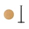 Flash Furniture Round Natural Laminate Table, Laminate Top, Wood Grain XU-RD-24-NATTB-TR18B-GG - alternate 2