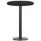 Flash Furniture Round Laminate Table Top, Laminate Top, Wood Grain XU-RD-30-BLKTB-TR18B-GG - alternate 2