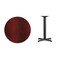 Flash Furniture Round Mahogany Laminate Table w/Rnd Base, 30", Mahogany XU-RD-30-MAHTB-T2222-GG - alternate 3