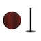 Flash Furniture Round Mahogany Laminate Table w/Rnd Base, 30", 30" W, 30" L, 43.125" H, Laminate Top, Wood Grain XU-RD-30-MAHTB-TR18B-GG - alternate 2