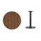 Flash Furniture Round Walnut Lmnt Table Top, Round w/Base, 30", Laminate Top, Wood Grain XU-RD-30-WALTB-TR18-GG - alternate 2