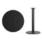 Flash Furniture Round Laminate Table Top, 36" W, 36" L, 43.125" H, Laminate Top, Wood Grain XU-RD-36-BLKTB-TR24B-GG - alternate 4