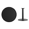 Flash Furniture Round Laminate Table Top, Laminate Top, Wood Grain XU-RD-36-BLKTB-TR24-GG - alternate 3
