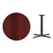 Flash Furniture Round Mahogany Laminate Table w/Rnd Base, 36", Mahogany XU-RD-36-MAHTB-T3030-GG - alternate 4