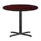 Flash Furniture Round Mahogany Laminate Table w/Rnd Base, 36", Mahogany XU-RD-36-MAHTB-T3030-GG - alternate 2