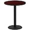 Flash Furniture Round Mahogany Laminate Table w/Rnd Base, 36", Laminate Top, Wood Grain XU-RD-36-MAHTB-TR24B-GG - alternate 5