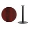 Flash Furniture Round Mahogany Laminate Table w/Rnd Base, 36", Laminate Top, Wood Grain XU-RD-36-MAHTB-TR24B-GG - alternate 2