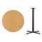 Flash Furniture Round Natural Laminate Table, Laminate Top, Wood Grain XU-RD-36-NATTB-T3030B-GG - alternate 2