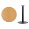 Flash Furniture Round Natural Laminate Table, Laminate Top, Wood Grain XU-RD-36-NATTB-TR24B-GG - alternate 2