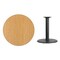Flash Furniture Round Natural Laminate Table, 36" W, 36" L, 31.125" H, Laminate Top, Wood Grain XU-RD-36-NATTB-TR24-GG - alternate 3