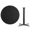 Flash Furniture Round Laminate Table Top, Laminate Top, Wood Grain XU-RD-42-BLKTB-T3333B-GG - alternate 2