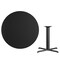 Flash Furniture Round Laminate Table Top, Laminate Top, Wood Grain XU-RD-42-BLKTB-T3333-GG - alternate 5