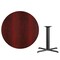 Flash Furniture Round Mahogany Laminate Table w/Rnd Base, 42", Laminate Top, Wood Grain XU-RD-42-MAHTB-T3333-GG - alternate 3