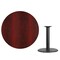 Flash Furniture Round Mahogany Laminate Table w/Rnd Base, 42", Laminate Top, Wood Grain XU-RD-42-MAHTB-TR24-GG - alternate 2