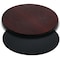 Flash Furniture Round Round Table Top with Black or Mahogany R, 42" W, 42" L, 1.125" H, Mahogany XU-RD-42-MBT-GG - alternate 1