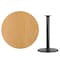 Flash Furniture Round Natural Laminate Table, Laminate Top, Wood Grain XU-RD-42-NATTB-TR24B-GG - alternate 3
