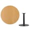 Flash Furniture Round Natural Laminate Table, 42" W, 42" L, 31.125" H, Laminate Top, Wood Grain XU-RD-42-NATTB-TR24-GG - alternate 2