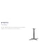 Flash Furniture Restaurant Table X-Base with 3" Dia. Tab, 23.75 in W, 30 in L, 28 in H, Cast Iron, Iron, Black XU-T2230-GG - alternate 11