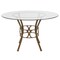 Flash Furniture Round Dining Table, Matte Gld Mtl, Rnd Glass, 48", Glass, Clear XU-TBG-1-GG - alternate 3