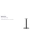 Flash Furniture Beverly 18'' Round Restaurant Table Base with 3'' Dia. Table Height Column XU-TR18-GG - alternate 9