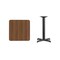 Flash Furniture Square Laminate Table, Laminate Top, Wood Grain XU-WALTB-2424-T2222-GG - alternate 2
