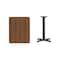 Flash Furniture Rectangle Walnut Table, Rectangle w/X-Base, 24"x30", Laminate Top, Wood Grain XU-WALTB-2430-T2222-GG - alternate 3