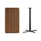 Flash Furniture Rectangle Walnut Table, Rectangle w/X-Base, 24"x42", Laminate Top, Wood Grain XU-WALTB-2442-T2230B-GG - alternate 3