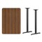 Flash Furniture Rectangle Walnut Table, Rectangle w/T-Base, 30"x42", Laminate Top, Wood Grain XU-WALTB-3042-T0522B-GG - alternate 2