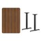 Flash Furniture Rectangle Walnut Table, Rectangle w/T-Base, 30"x42", 30" W, 42" L, 31.125" H, Laminate Top XU-WALTB-3042-T0522-GG - alternate 3