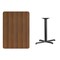 Flash Furniture Rectangle Walnut Table, Rectangle w/X-Base, 30"x42", Laminate Top, Wood Grain XU-WALTB-3042-T2230-GG - alternate 2