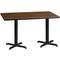 Flash Furniture Rectangle Walnut Table, Rectangle w/X-Base, 30"x60", Laminate Top, Wood Grain XU-WALTB-3060-T2222-GG - alternate 2