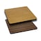 Flash Furniture Square Square Table Top, Natural or Walnut Rever, 24" W, 24" L, 1.125" H, Natural/Walnut XU-WNT-2424-GG - alternate 1