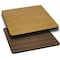 Flash Furniture Square Square Table Top with Natural or Walnut, 36" W, 36" L, 1.125" H, Laminate, Wood Grain XU-WNT-3636-GG - alternate 1
