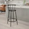 Flash Furniture Swivel Barstool, Mtl, Crown Back, Blk Seat YB-Y-J909-KD-GG - alternate 2