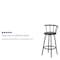 Flash Furniture Swivel Barstool, Mtl, Crown Back, Blk Seat YB-Y-J909-KD-GG - alternate 6