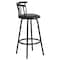 Flash Furniture Swivel Barstool, Mtl, Crown Back, Blk Seat YB-Y-J909-KD-GG - alternate 10