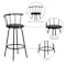 Flash Furniture Swivel Barstool, Mtl, Crown Back, Blk Seat YB-Y-J909-KD-GG - alternate 4