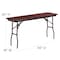 Flash Furniture Rectangle Training Table, Laminate Top, Wood Grain YT-1860-MEL-WAL-GG - alternate 4