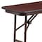 Flash Furniture Rectangle Training Table, Laminate Top, Wood Grain YT-1860-MEL-WAL-GG - alternate 9